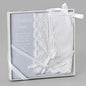 Baptism Bonnet/Wedding Hanky 12" Square