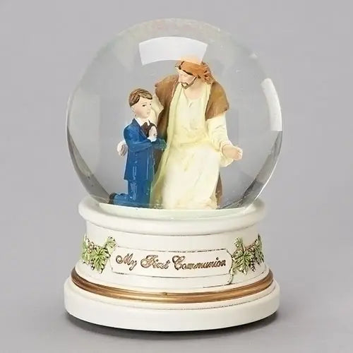 Communion Boy with Jesus Musical Dome