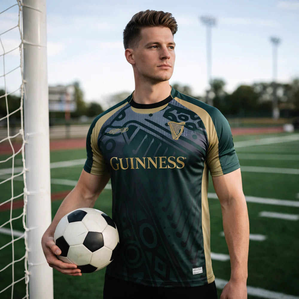 GUINNESS RETRO HARP PERFORMANCE SOCCER JERSEY G4507