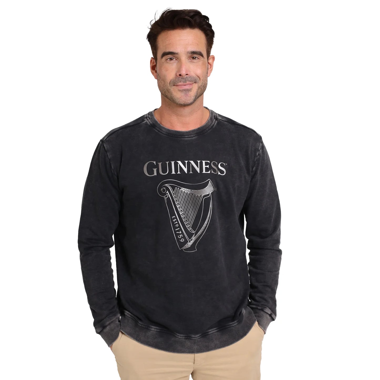 GUINNESS METALLIC PRINT TRADEMARK SWEATER GC6005