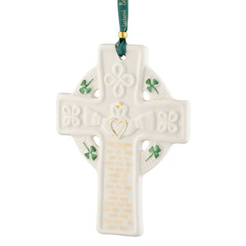 Belleek Classic Claddagh Blessing Cross Ornament
SKU: 4799