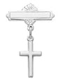 Sterling silver Cross Pin for baby SS2