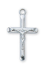 Sterling silver Small Crucifix 16”-18” chain L8013