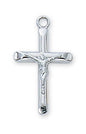 Sterling silver Small Crucifix 16”-18” chain L8013