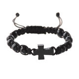 Corded Boys Bracelet cross BR689 BR854