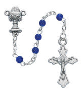 First communion rosary in cross box