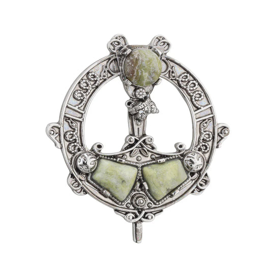 CELTIC TARA BROOCH CONNEMARA MARBLE
SKU: S1978