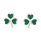 STERLING SILVER GREEN ENAMEL SHAMROCK STUD EARRINGS
SKU: S3147