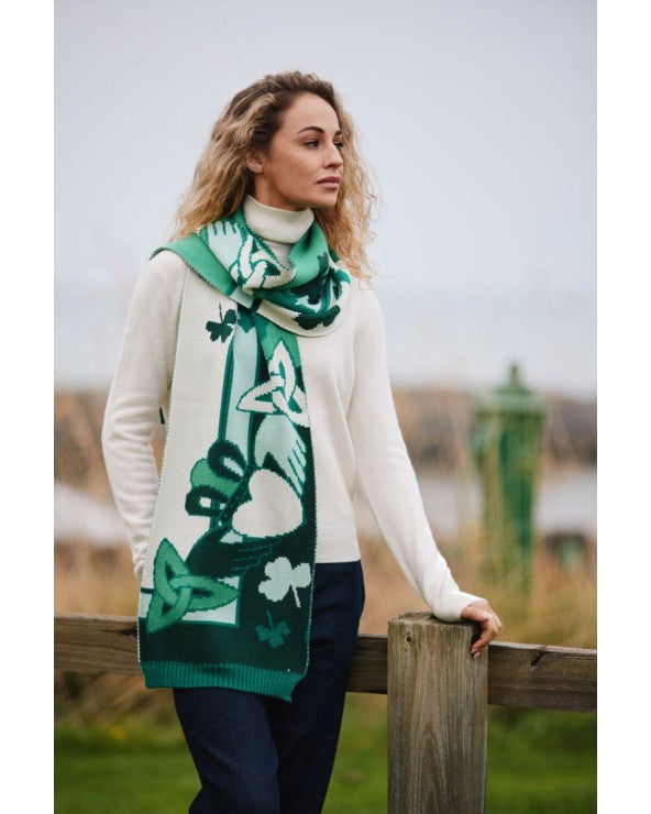 Claddagh Knit Scarf PF4061 PF4062 PF4063