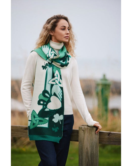 Claddagh Knit Scarf PF4061 PF4062 PF4063