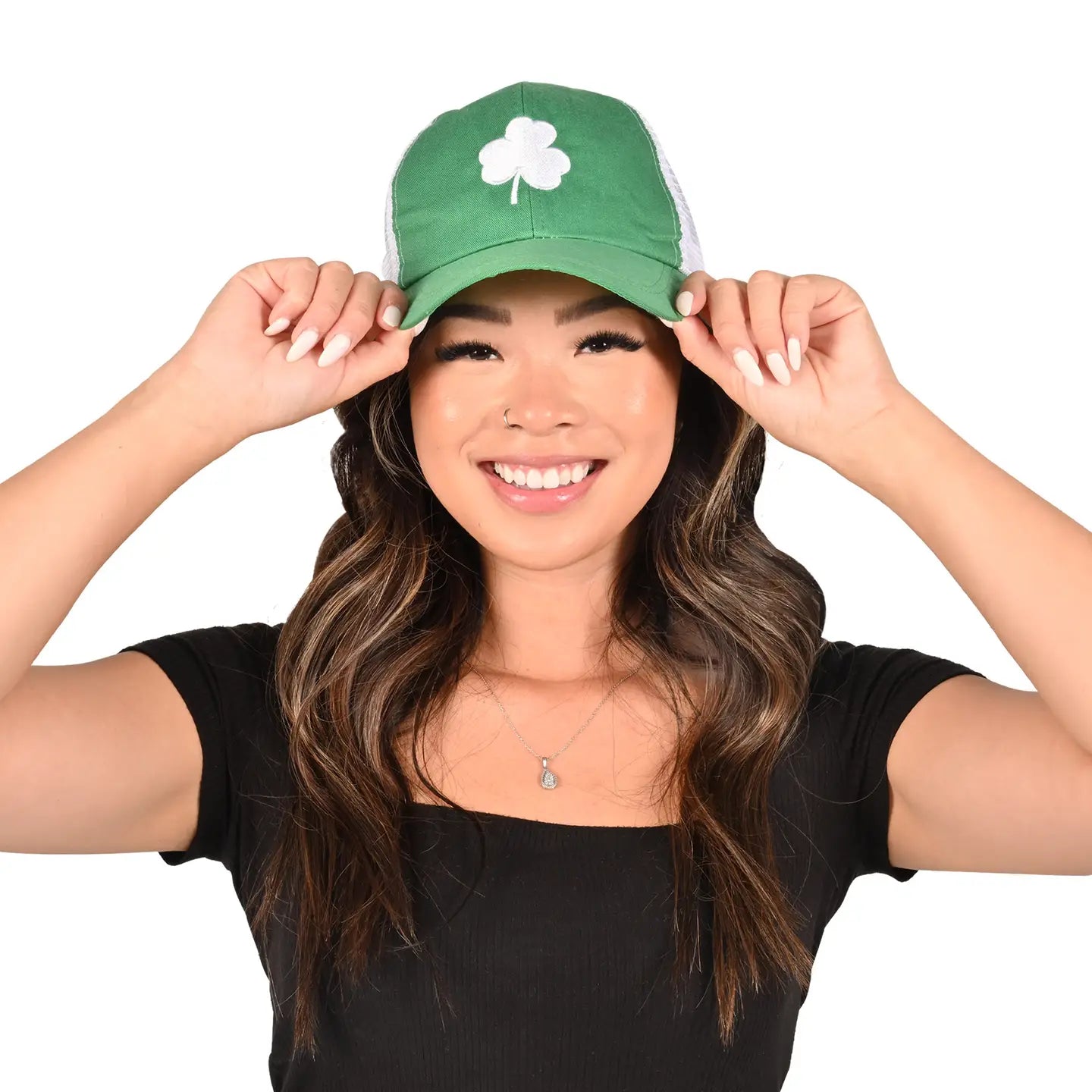 St Patrick's Day Shamrock Cap, Adjustable