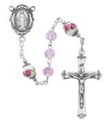R905RF 8MM PINK CRYSTAL MIRACULOUS