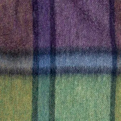 Moss Check Classic Brushed Wool Scarf - Heritage