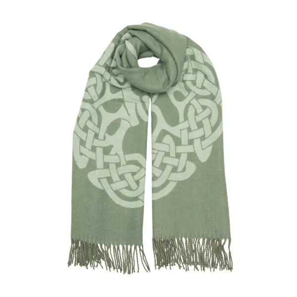 Celtic Super Soft Jacquard Scarf - Tree Of Life