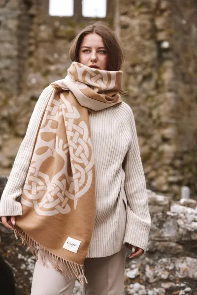 Celtic Super Soft Jacquard Scarf - Tree Of Life