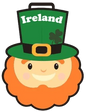 Irish Leprechaun Head PU Luggae Tag