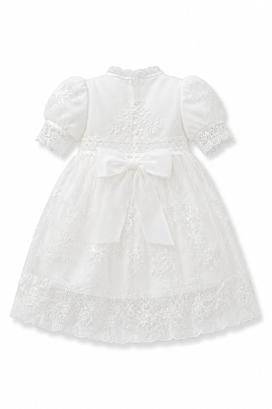 Christening Gown with Matching Bonnet #20284 Antique White