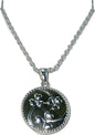 SILVER PLATED 3 SHAMROCK CLUSTER PENDANT ON CHAIN
