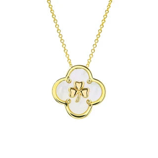 14kt Gold Vermeil Clover Shamrock MOP Necklace

SKU:
GV115