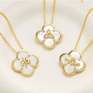 14kt Gold Vermeil Clover Shamrock MOP Necklace

SKU:
GV115