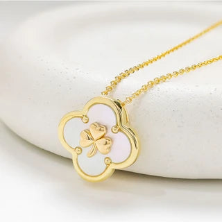 14kt Gold Vermeil Clover Shamrock MOP Necklace

SKU:
GV115