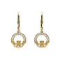 14KT Gold Vermeil Drop Claddagh Earring Studded with White Cubic Zirconias

SKU:
GV31