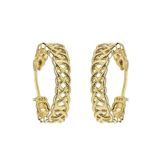 14kt Gold Vermeil Celtic Hoop Earrings - Large

SKU:
GV71