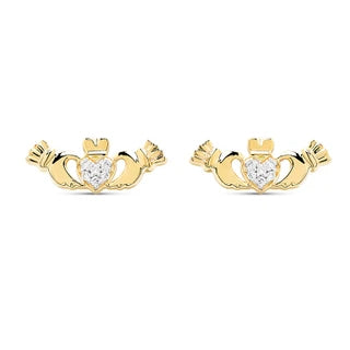 14kt Gold Lab Diamond Claddagh Earrings

SKU:
14E787