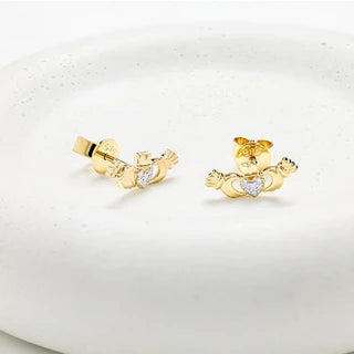 14kt Gold Lab Diamond Claddagh Earrings

SKU:
14E787