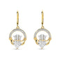 14kt Gold Lab Diamond Claddagh Drop Earrings

SKU:
14E775