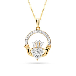 14kt Gold Lab Diamond Claddagh Medium Necklace

SKU:
14P772