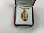 14K gold plated on Sterling Silver Oval Miraculous Medal J500