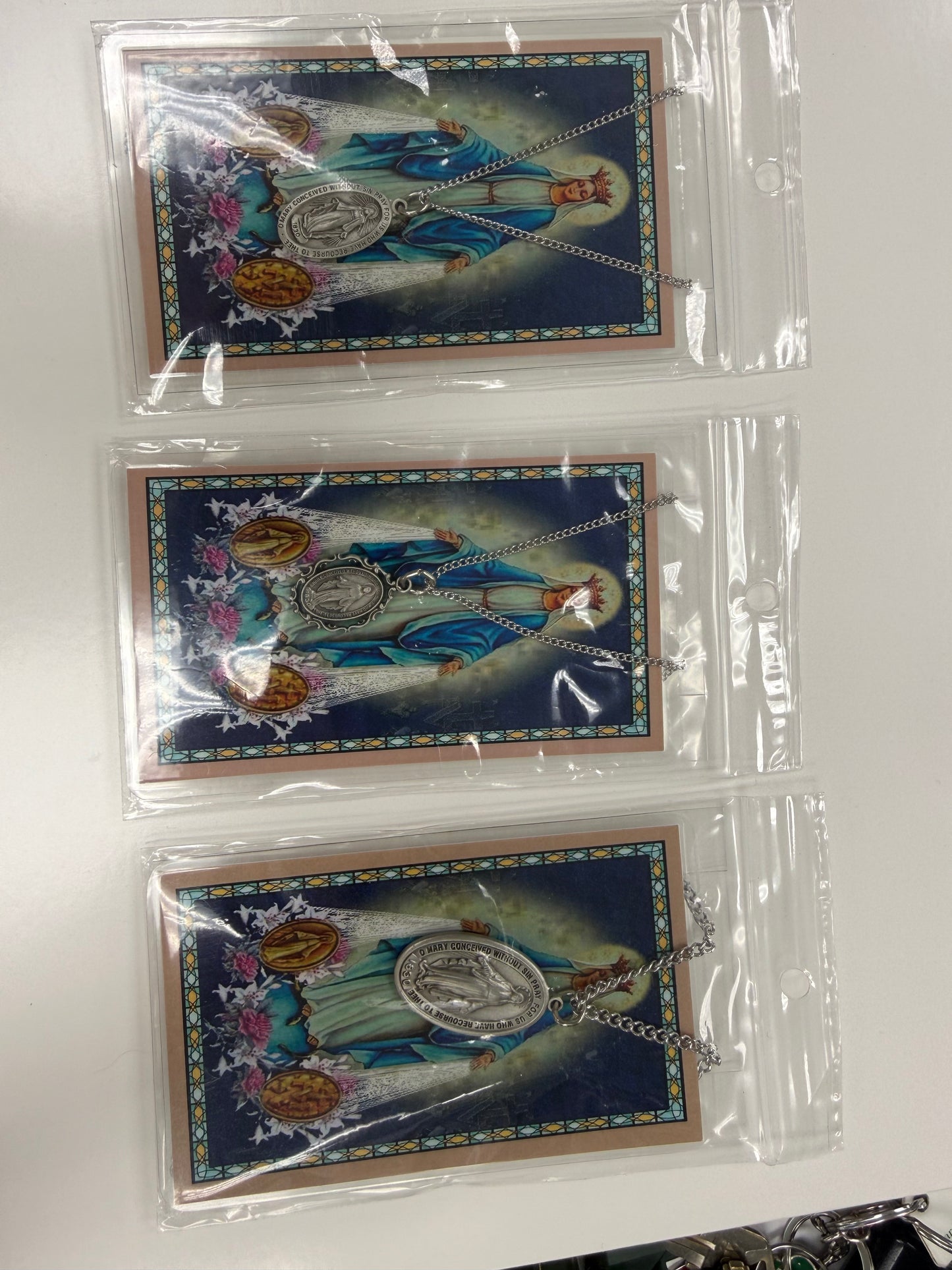 Miraculous Medal with Prayer Card