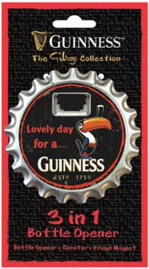 Guinness 3 in 1 bottle opener