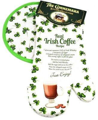 Real Irish Coffee Oven Mitt and Pot Holder