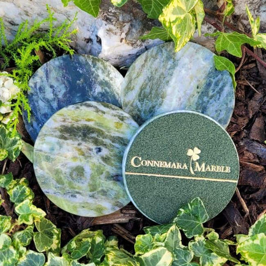 Set of 4 Connemara Marble round Coasters