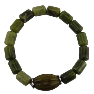 CONNEMARA MARBLE WATERMELON SHAPED STYLE STRETCH BRACELET