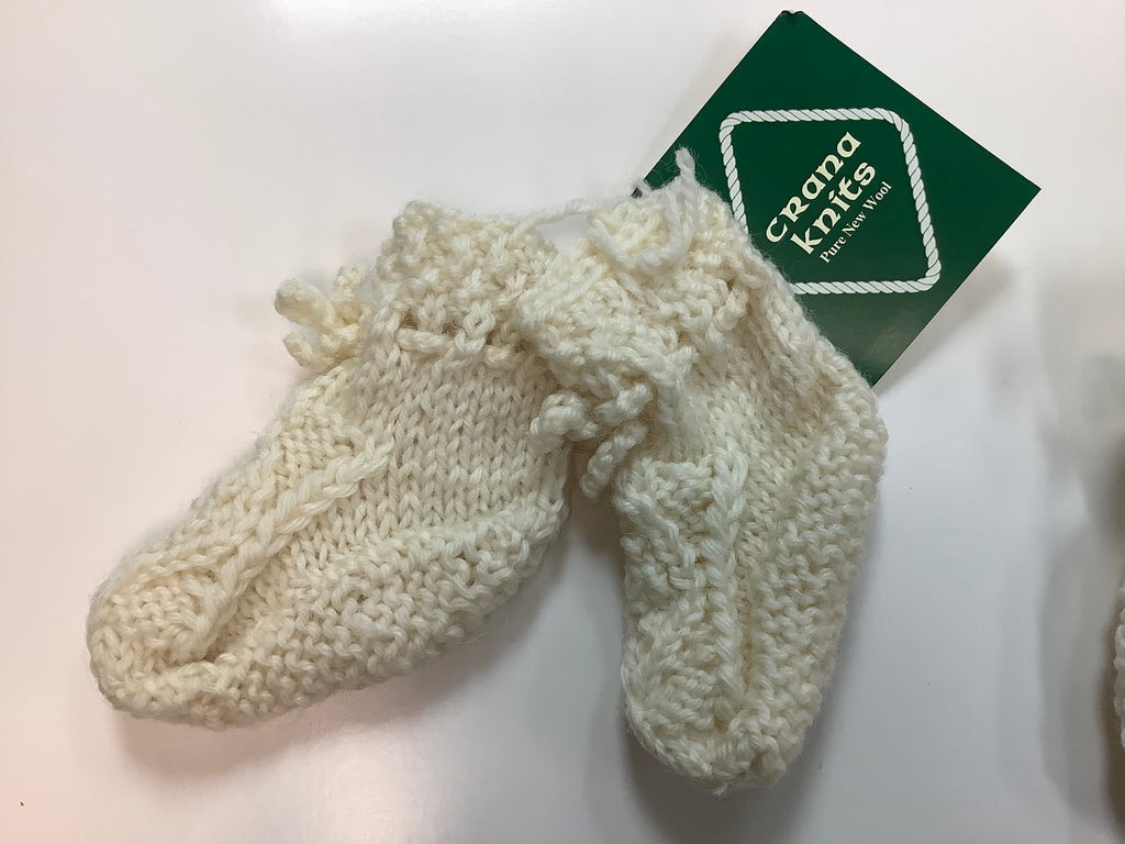 Crana Hand Knit Baby Booties