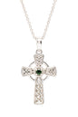 Sterling Silver Green CZ Celtic Cross
SF36