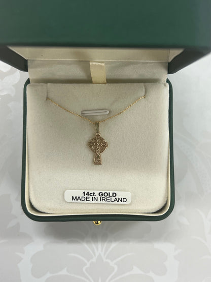 14k Small Celtic Cross MA56 ( Baby , Child)