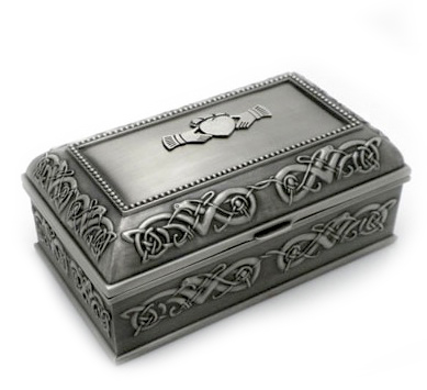 MULLINGAR PEWTER JEWELRY BOXES MEDIUM md17m