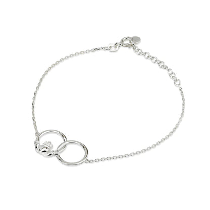 STERLING SILVER SOLVAR CLADDAGH BRACELET S5977