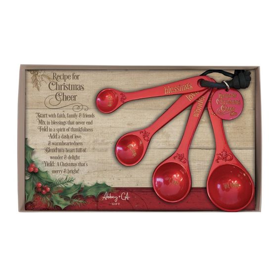 Recipe for Christmas Cheer Measuring Spoon set