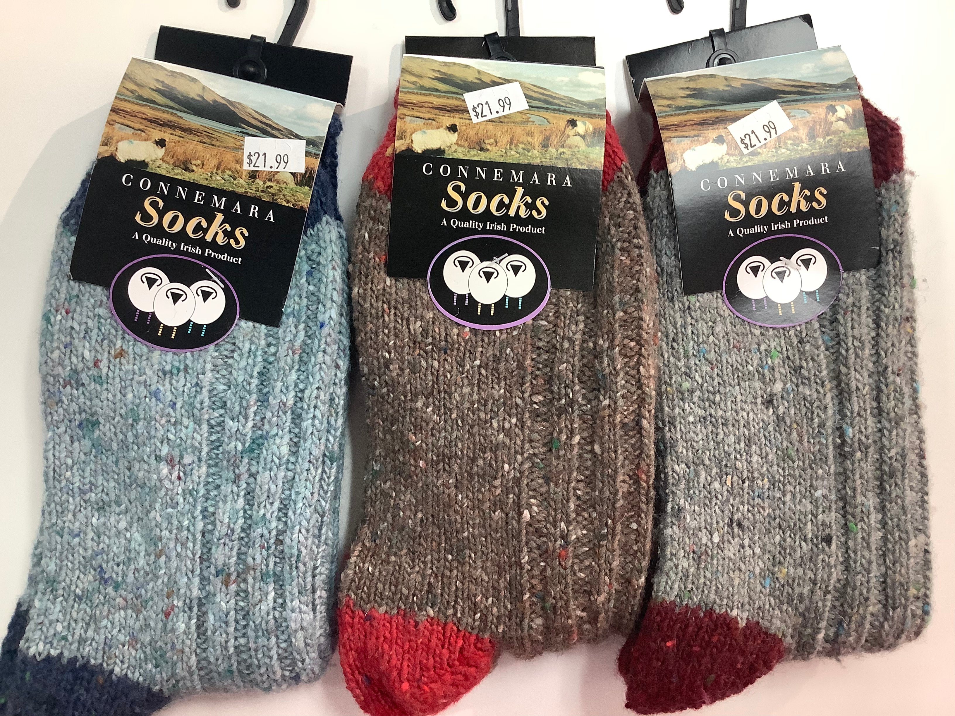 Connemara flecks socks