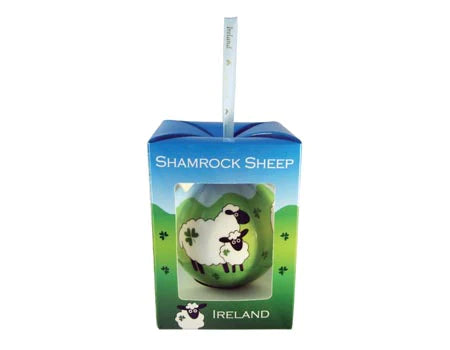 Shamrock sheep bauble