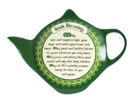 Irish blessing tea bag holder