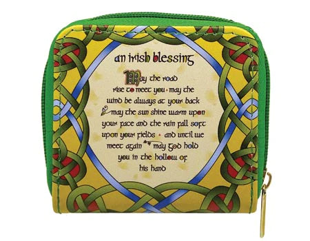 Irish blessing wallet