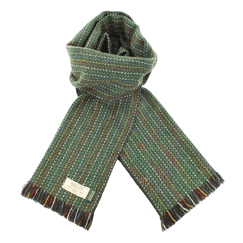 Soft Donegal Men’s Scarf Green/Multi