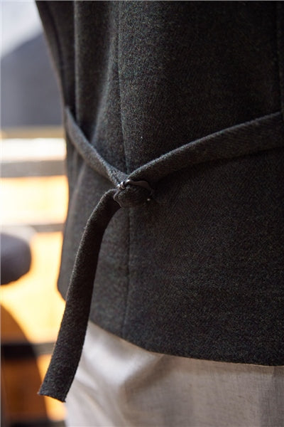 Inch Wool Tweed Vest - Hunter Green