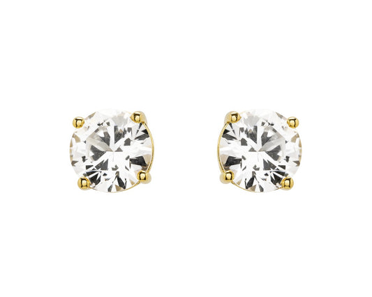 14k Gold Vermeil White Sapphire Stud Earrings
OC353